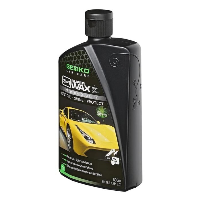 Gecko Polijstmiddel 3 in 1 + Carnauba 500ml